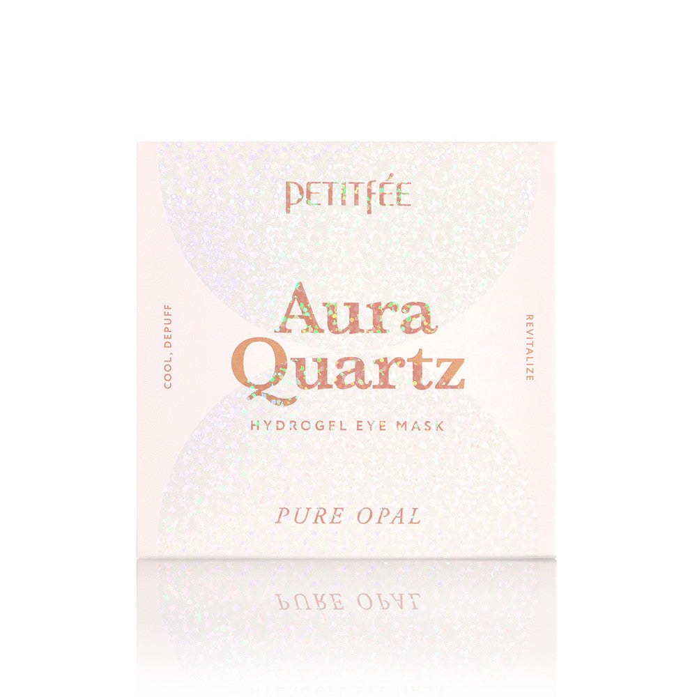 PETITFEE Aura Quartz Hydrogel Eye Mask – Pure Opal (40pcs)