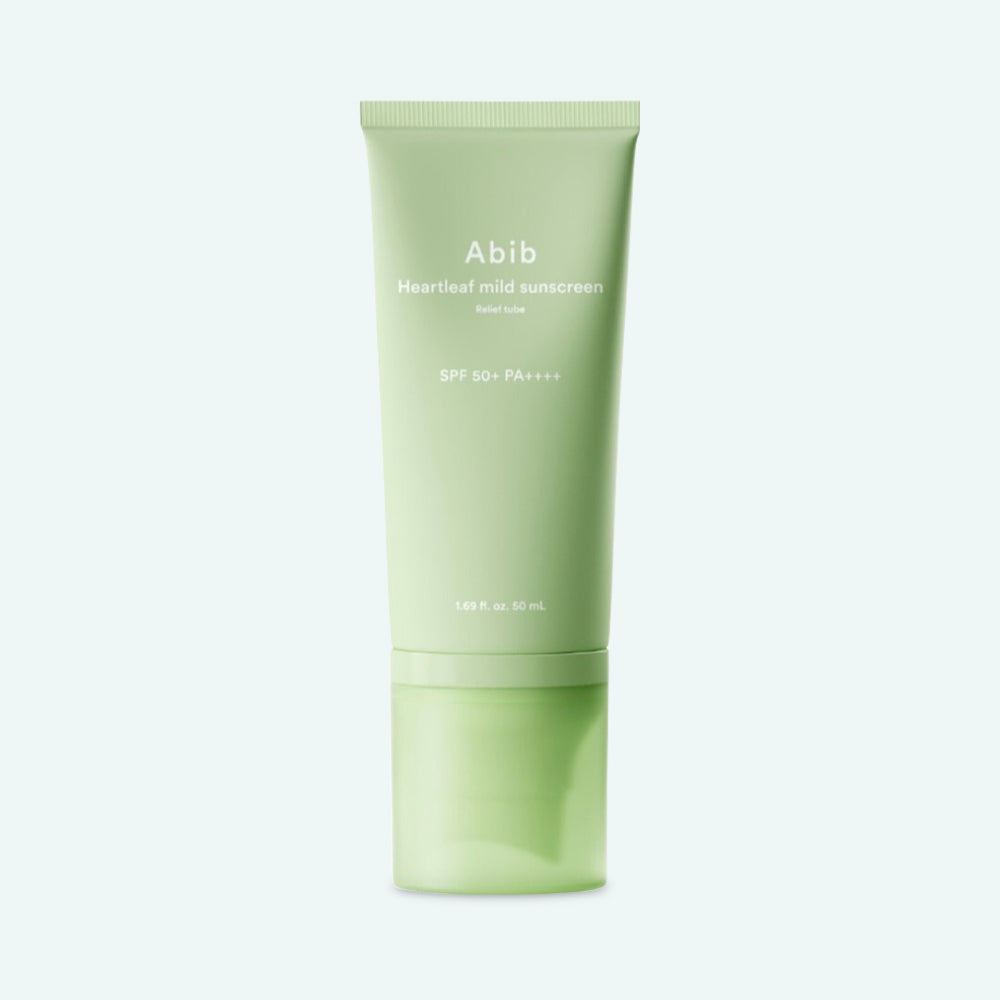 Abib Heartleaf Mild Sunscreen Relief Tube SPF50+ PA++++