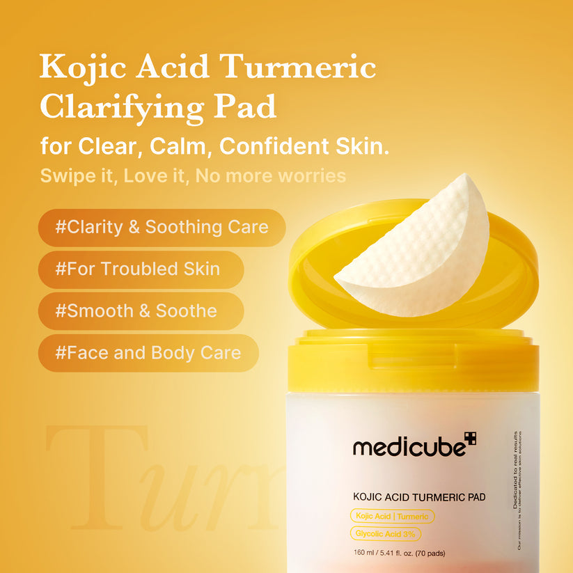 Medicube Kojic Acid Tumeric Toner Pad