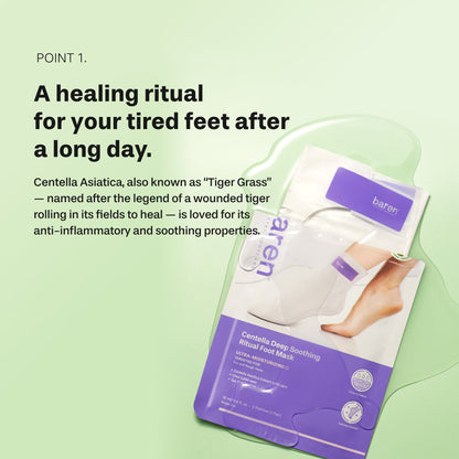 BAREN Centella Deep Soothing Ritual Foot Mask