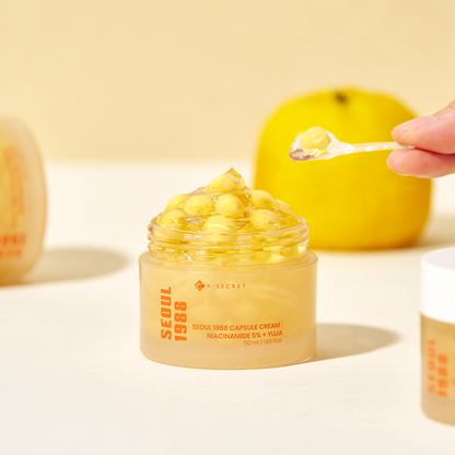 K-SECRET Capsule Cream: Niacinamide 5% + Yuja