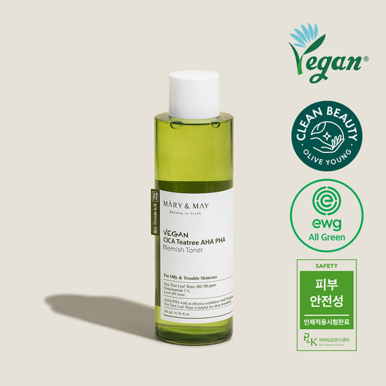 Mary&May Vegan CICA Tea Tree AHA PHA Toner