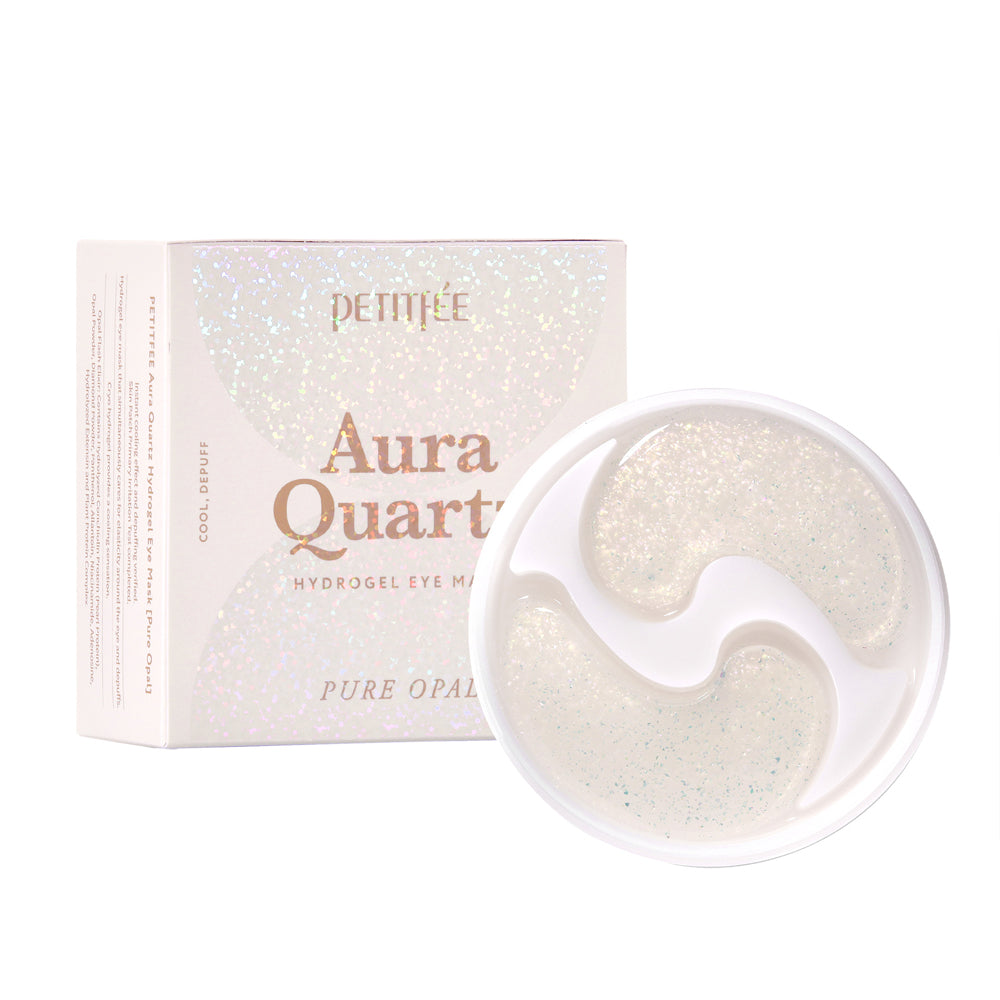 PETITFEE Aura Quartz Hydrogel Eye Mask – Pure Opal (40pcs)