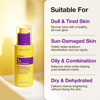 NINELESS B-Boost 1% Kojic Acid Serum