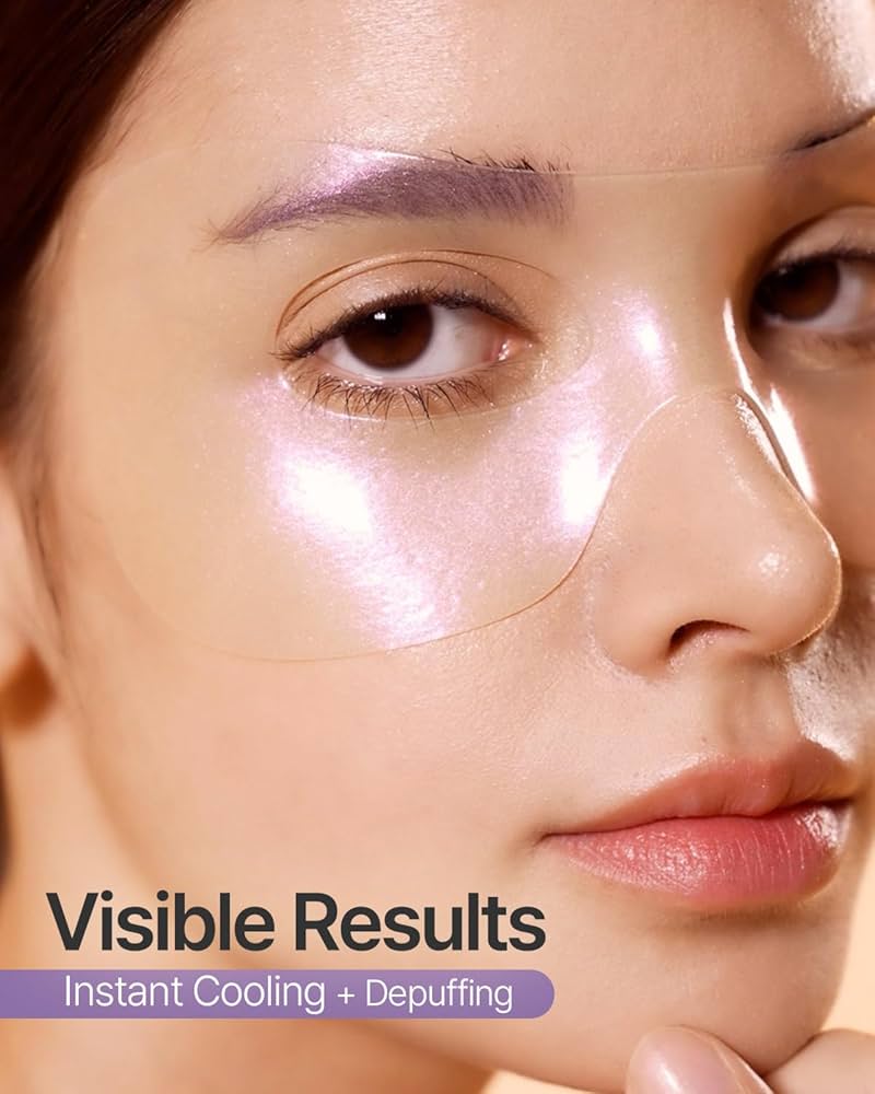 PETITFEE Aura Quartz Hydrogel Eye Zone Mask – Iridescent Lavender