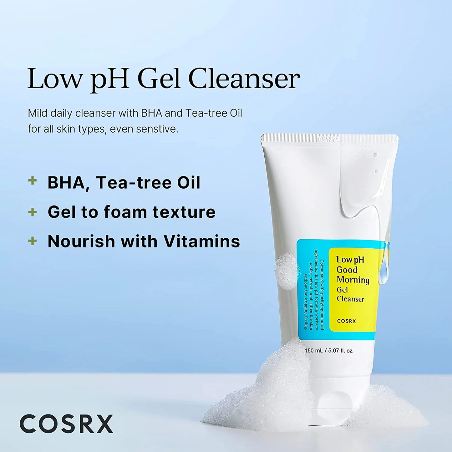 COSRX Low pH Good Morning Gel Cleanser