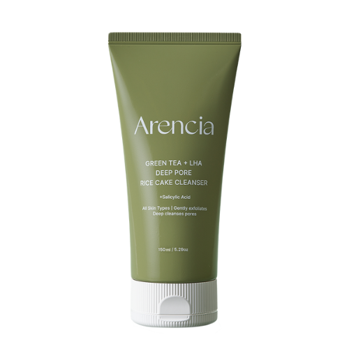 Arencia Green Tea + LHA Deep Pore Rice Cake Cleanser