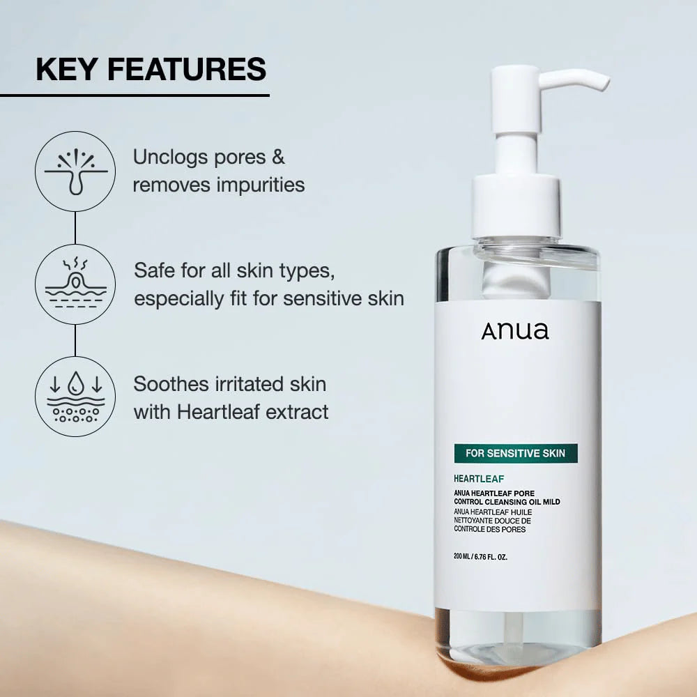 ANUA Heartleaf Pore Control Cleansing Oil Mild