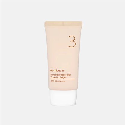 numbuzin No.3 Porcelain Base-skip Tone Up Beige SPF50+ PA++++