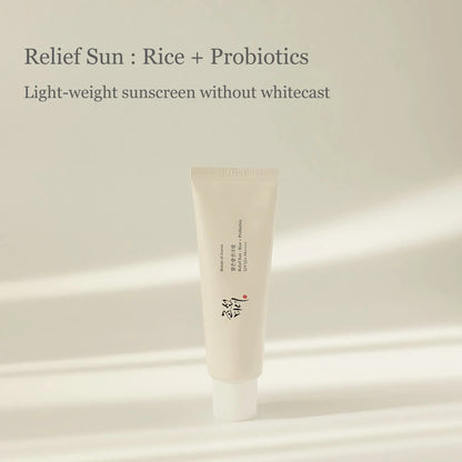 BEAUTY OF JOSEON Relief Sun: Rice + Probiotics SPF50+ PA++++