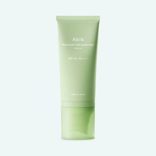 Abib Heartleaf Mild Sunscreen Relief Tube SPF50+ PA++++