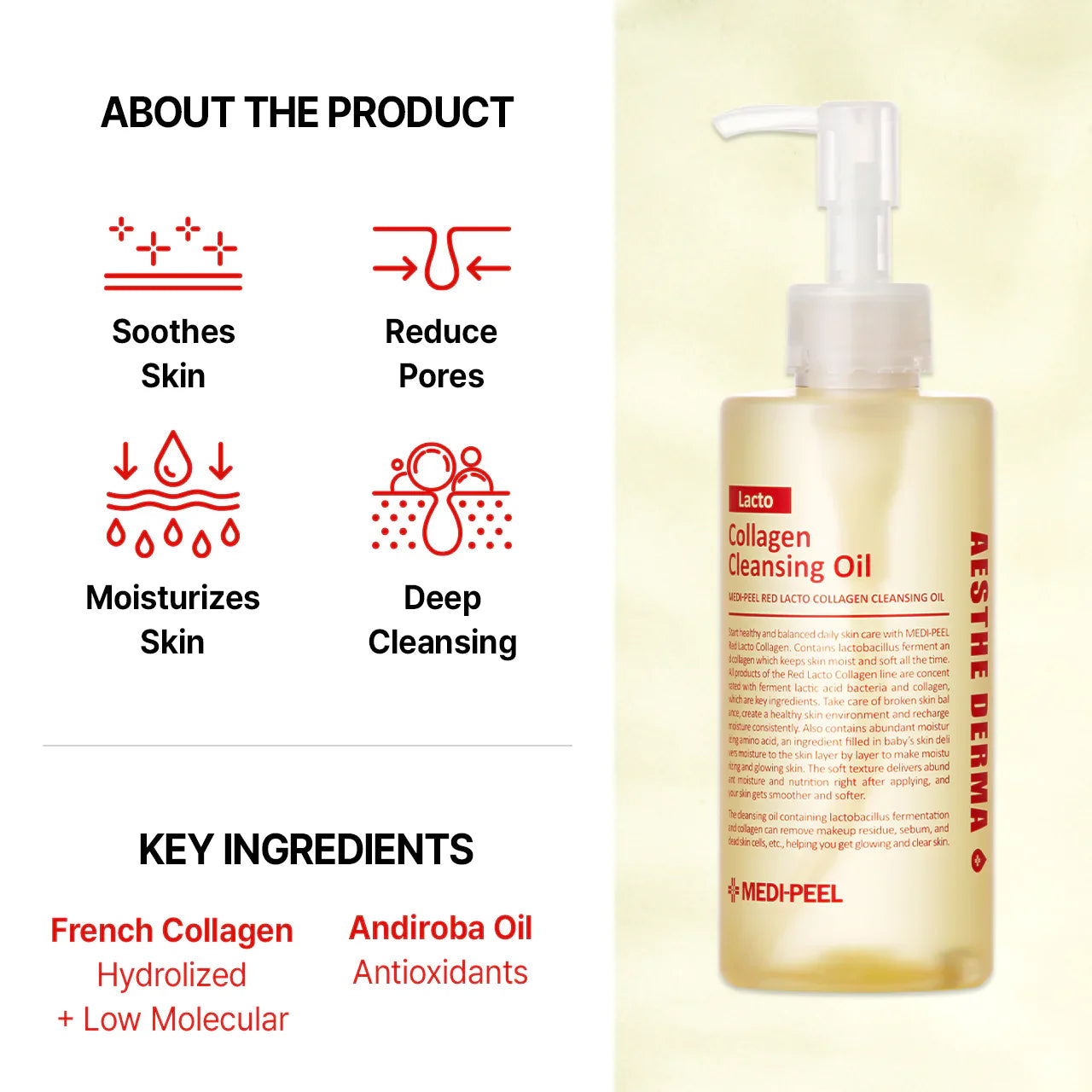 Medi Peel Red Lacto Collagen Cleansing Oil