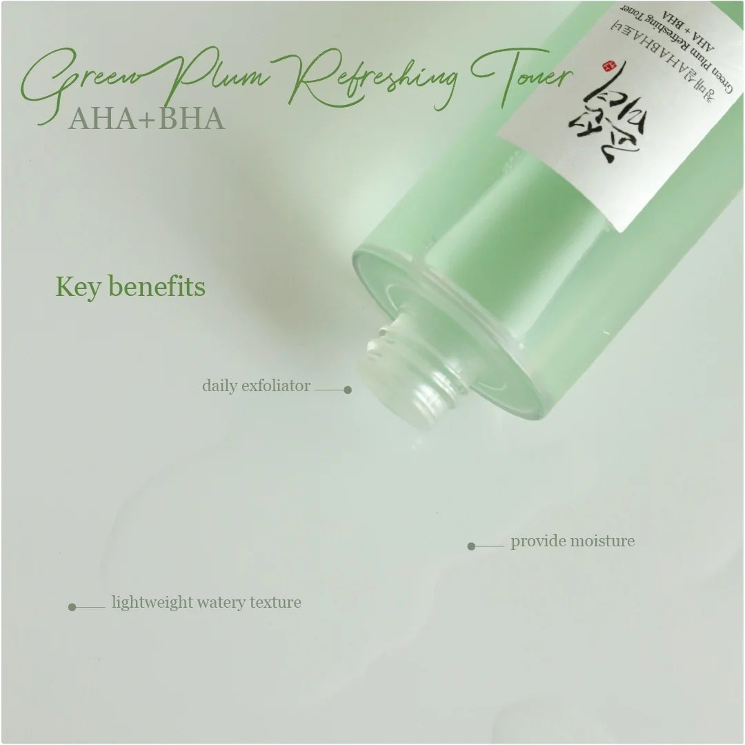 BEAUTY OF JOSEON Green Plum Refreshing Toner: AHA+BHA