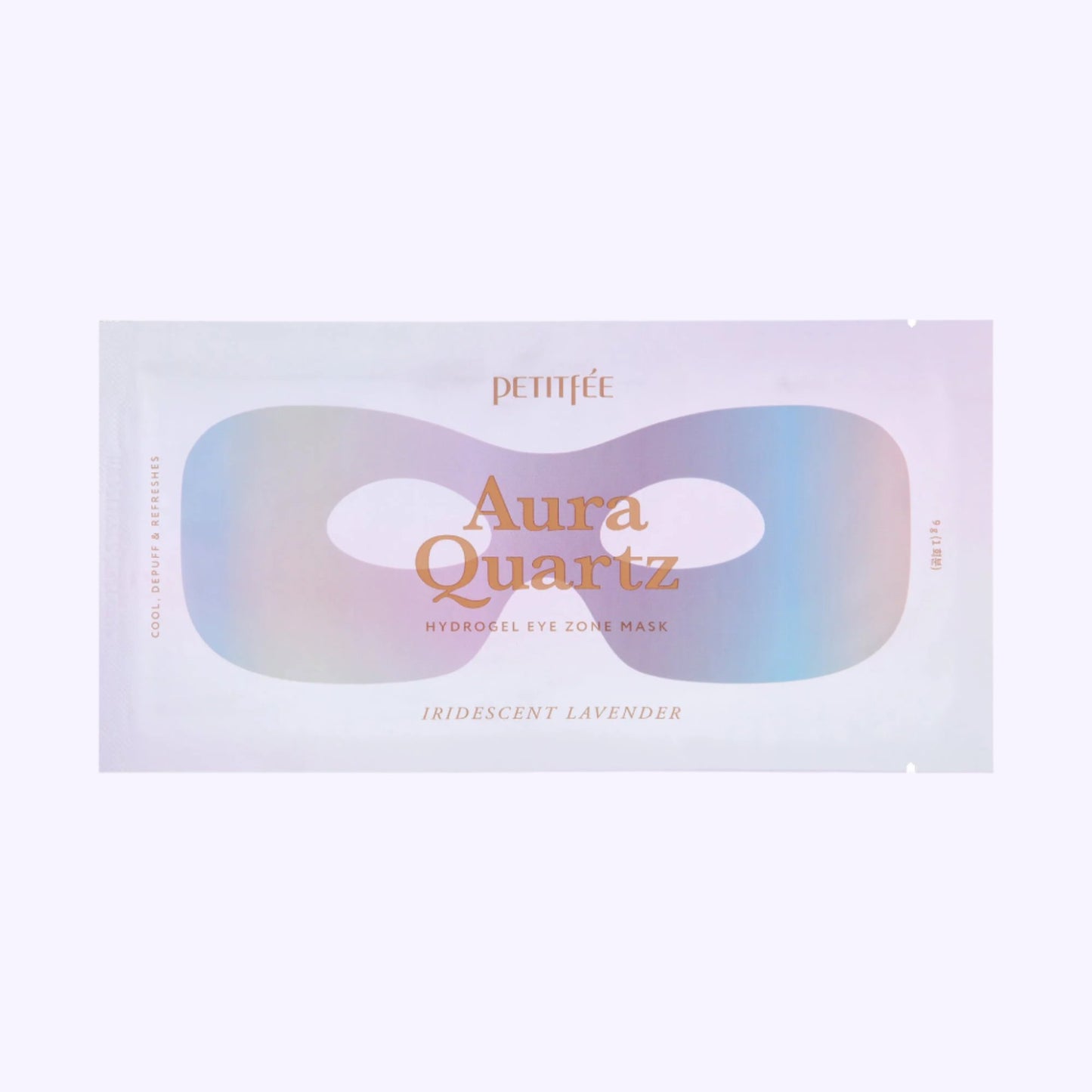 PETITFEE Aura Quartz Hydrogel Eye Zone Mask – Iridescent Lavender