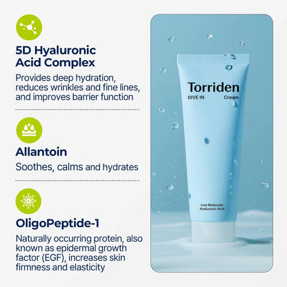 Torriden DIVE-IN Low Molecular Hyaluronic Acid Cream