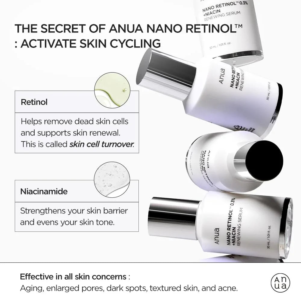 ANUA Nano Retinol 0.3% + Niacin Renewing Serum